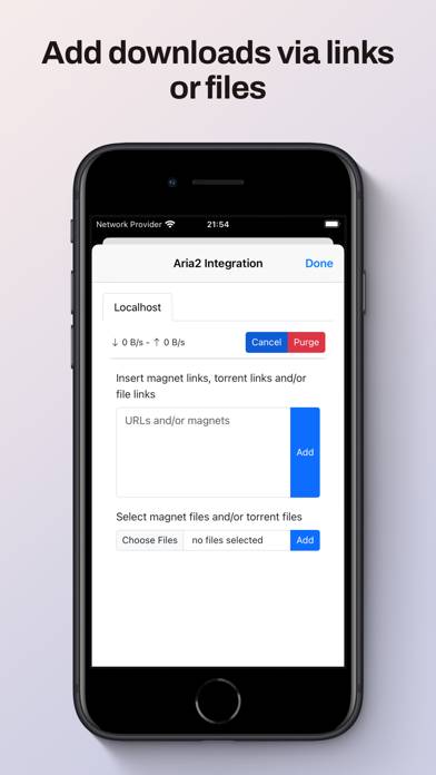 Aria2 Integration App screenshot