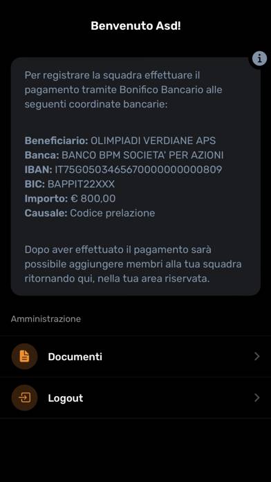 Olimpiadi Verdiane X Schermata dell'app