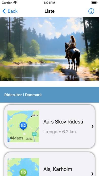 Rideruter i Danmark Bildschirmfoto #4