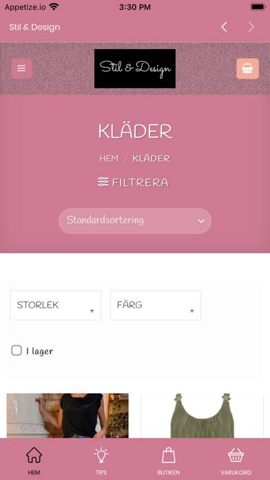 Stil & Design App skärmdump