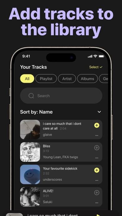 The offline music player Captura de pantalla de la aplicación #3