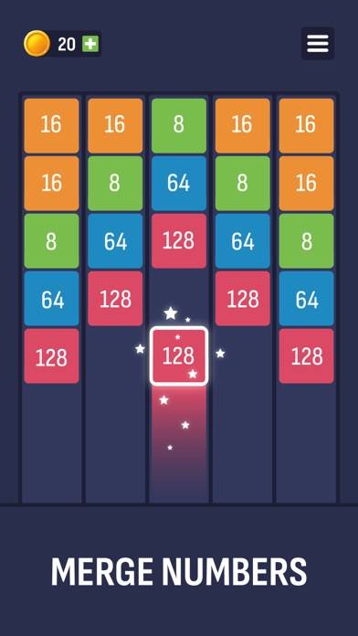 X2 Puzzle: Number Merge 2048 captura de pantalla