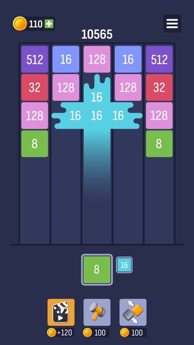 X2 Puzzle: Number Merge 2048 Captura de pantalla de la aplicación #2
