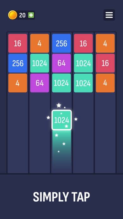 X2 Puzzle: Number Merge 2048 Schermata dell'app #3