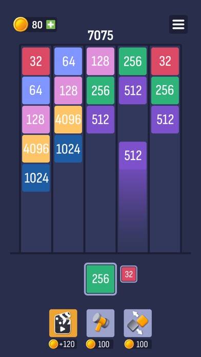 X2 Puzzle: Number Merge 2048 Schermata dell'app #4