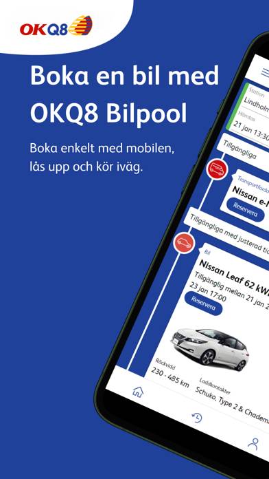 OKQ8 Bilpool App skärmdump #1