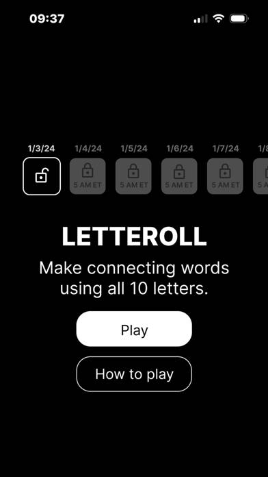 Letteroll App skärmdump #1