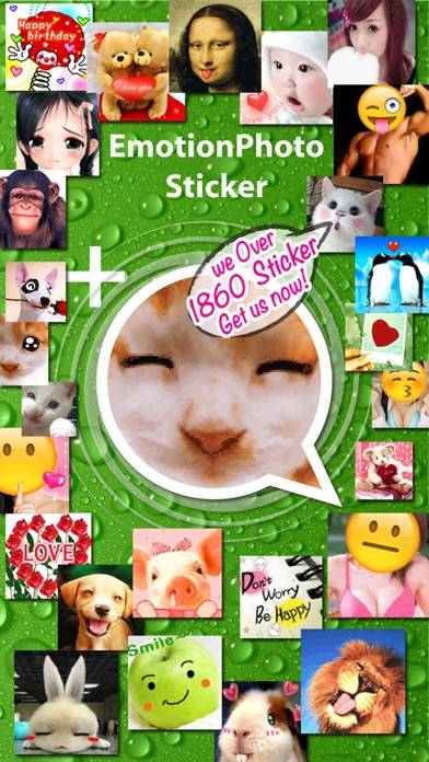 Stickers plus Fun Emotion Gif Photo for Messenger Captura de pantalla de la aplicación #1