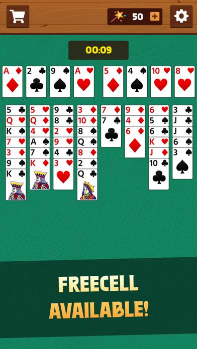 Solitaire, Classic Card Games! skärmdump av spelet