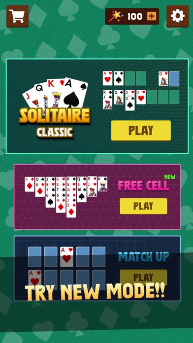 Solitaire, Classic Card Games! skärmdump av spelet