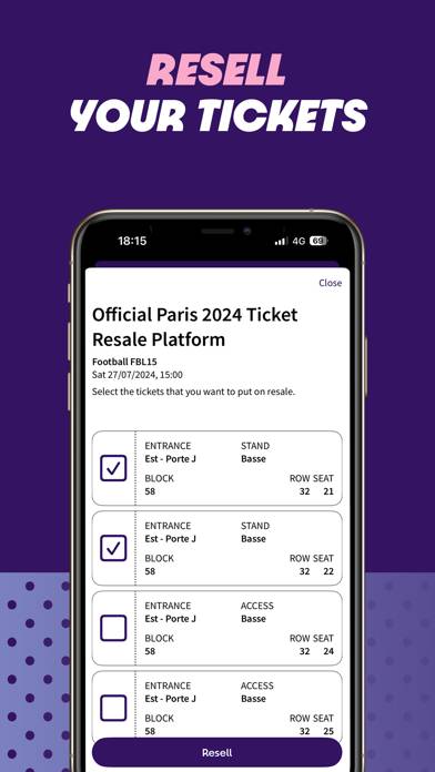 Paris 2024 Tickets Capture d'écran de l'application #5