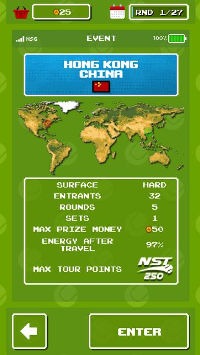 Retro Slam Tennis captura de pantalla del juego