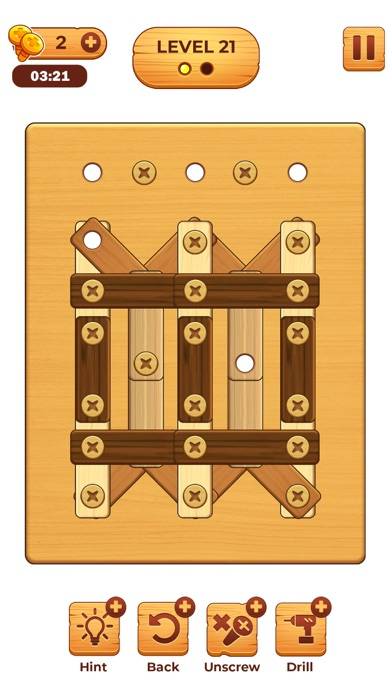 Screw Puzzle: Wood Nut & Bolt Скриншот приложения #6