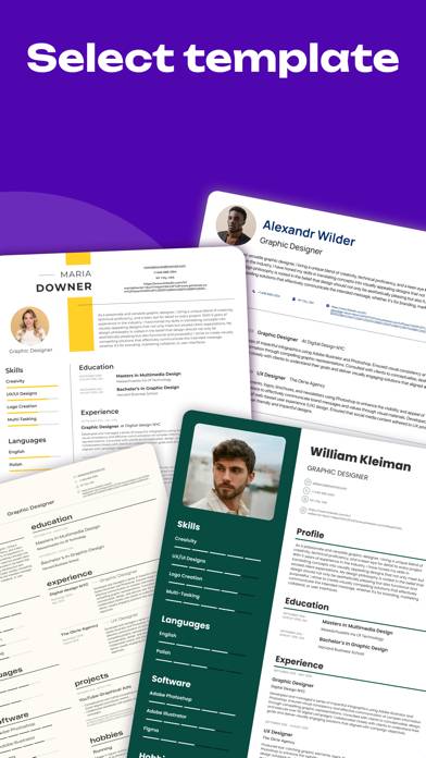Resume Creator: CV Builder App Capture d'écran de l'application #2