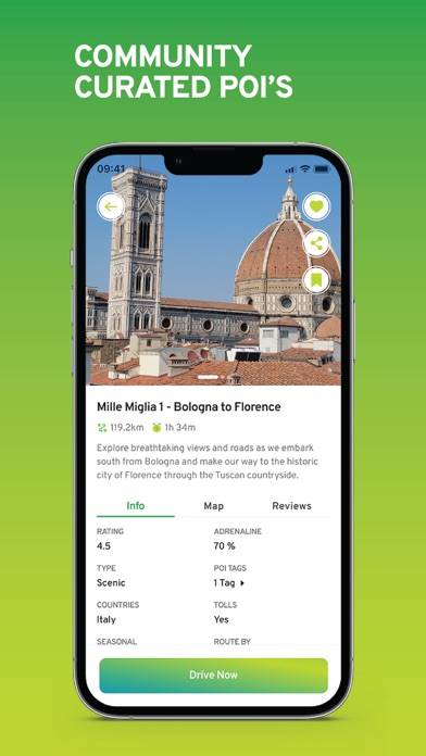 MIVIA Trip Planner App skärmdump