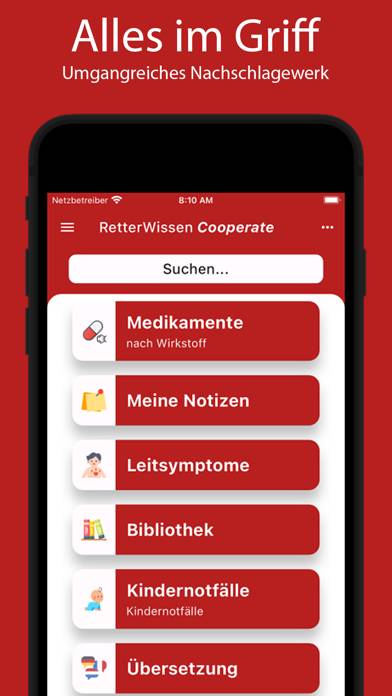 RetterWissen Notfallmedizin App-Screenshot #1