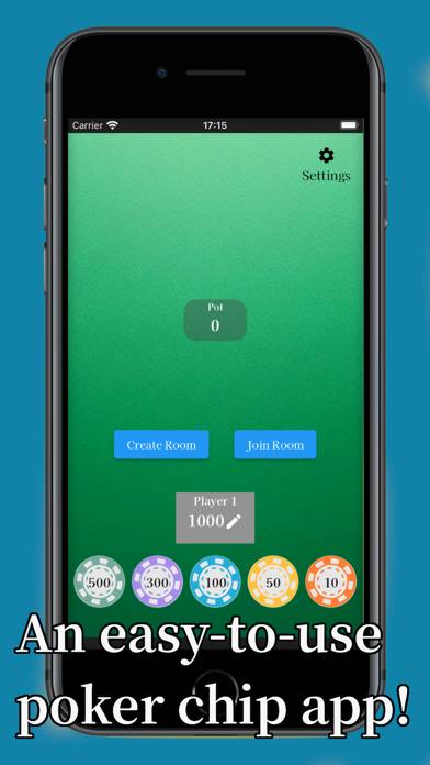 Poker Chips Anywhere App skärmdump #1