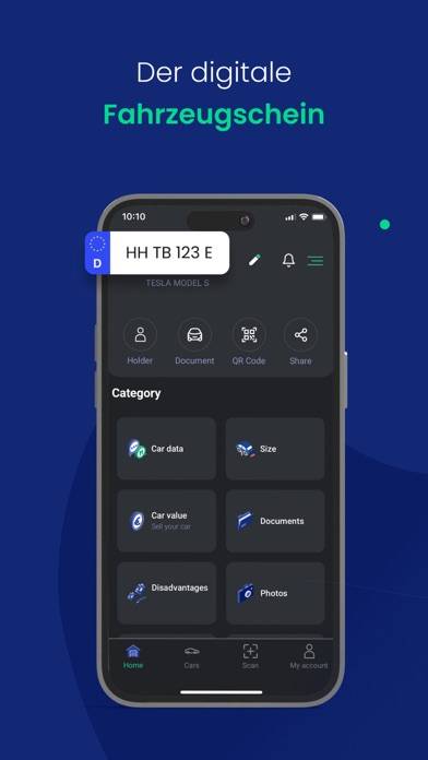 Fahrzeugschein - Auto & Kfz Bildschirmfoto