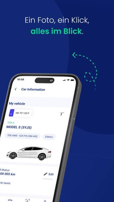 Fahrzeugschein App-Screenshot