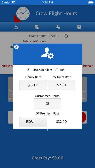 Flight Crew Pay App screenshot