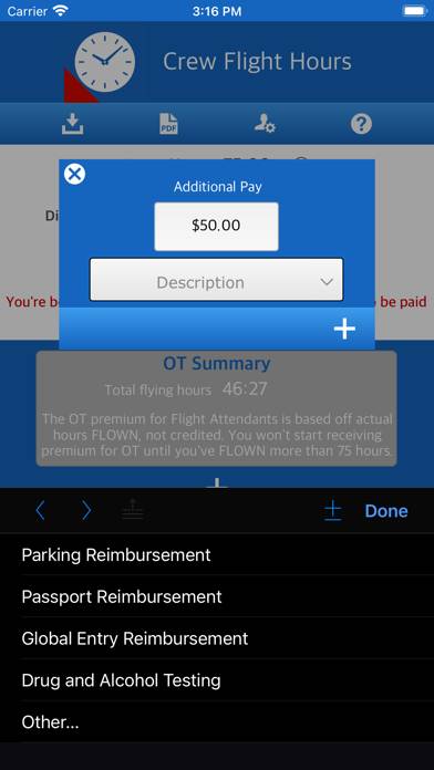 Flight Crew Pay App screenshot