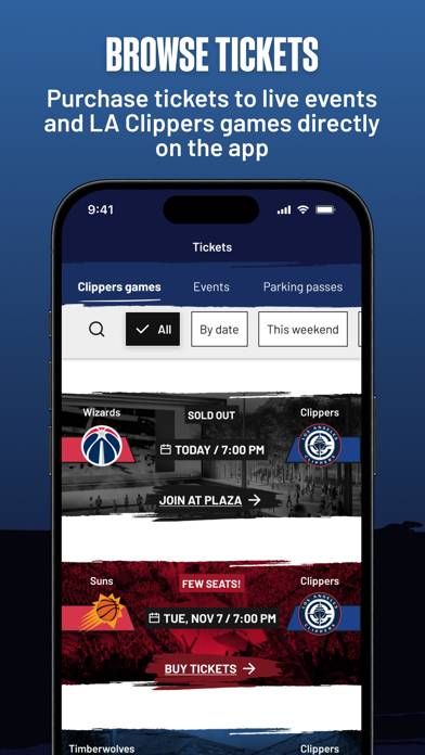 LA Clippers plus Intuit Dome App screenshot