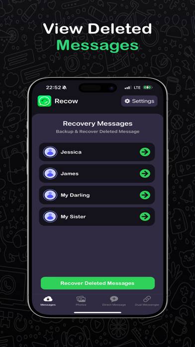 Recow: Recover Deleted Message Schermata dell'app #2