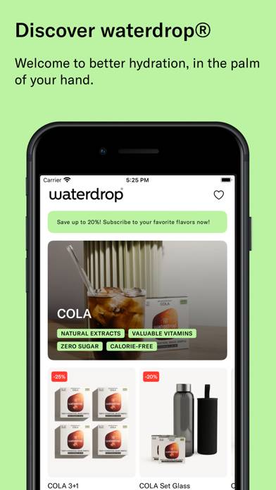 App Shopping waterdrop® immagine dello schermo