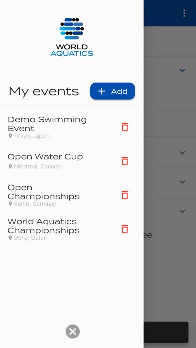 World Aquatics Events Insider App screenshot #2