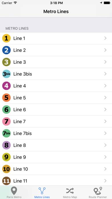 Paris Metro & Subway App screenshot #3