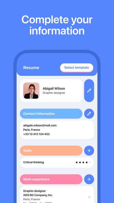 Resume & CV Builder: Templates App screenshot #2