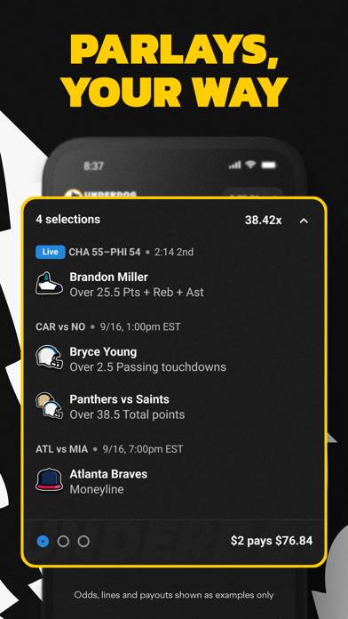 Underdog Sports App screenshot #1