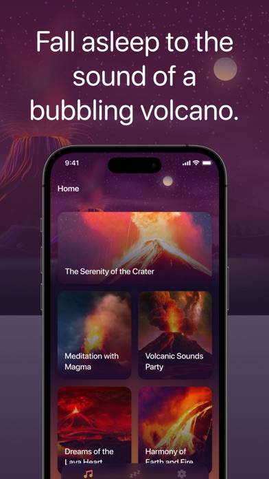 Volcano Soundscape: Calm Relax Скриншот приложения #1