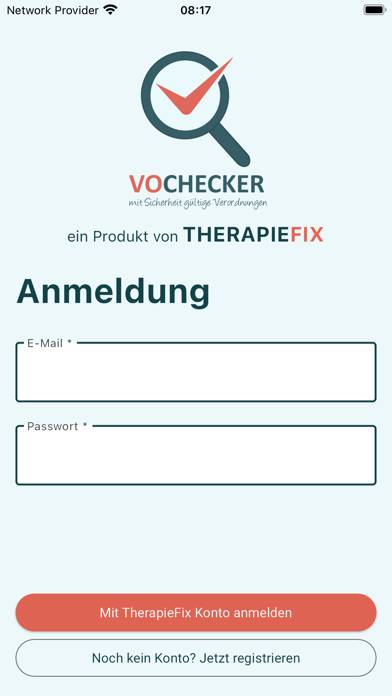 VOChecker App-Screenshot