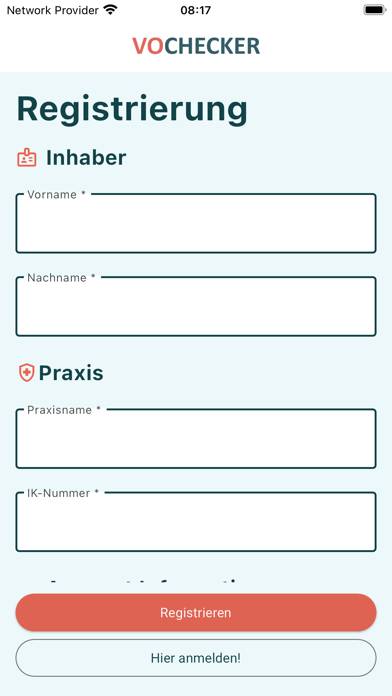 VOChecker App-Screenshot