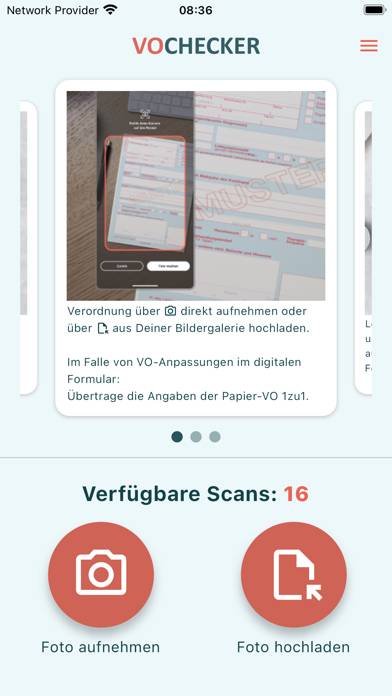 VOChecker App-Screenshot