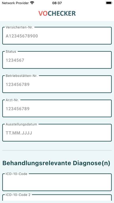 VOChecker App-Screenshot