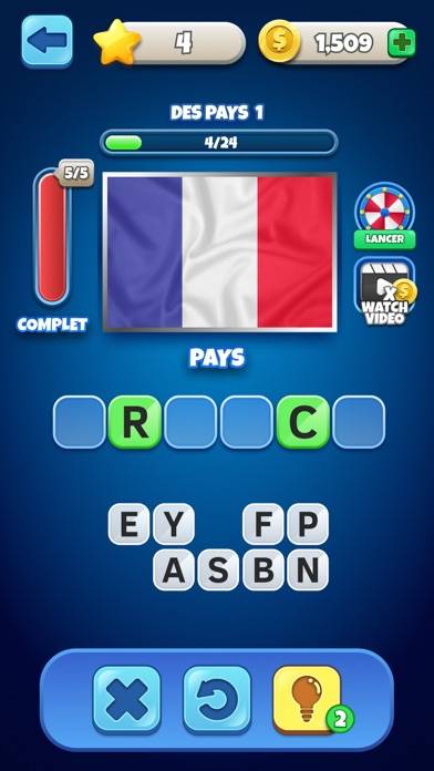 Flag Quiz capture d'écran du jeu