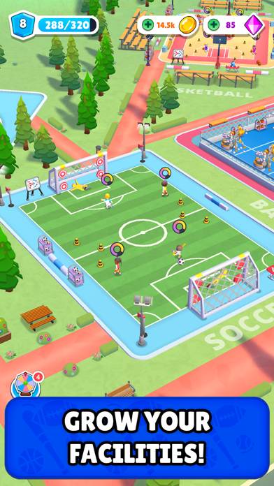 Idle Sports Superstar Tycoon captura de pantalla del juego