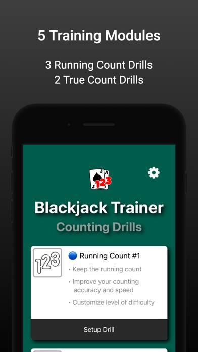 Blackjack Counting Drills screenshot