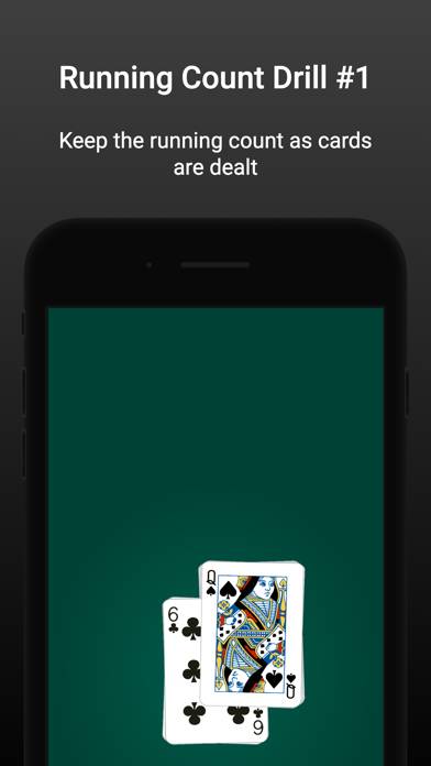 Blackjack Counting Drills game screenshot