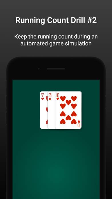 Blackjack Counting Drills game screenshot