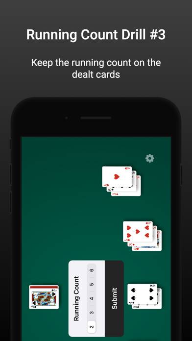 Blackjack Counting Drills game screenshot