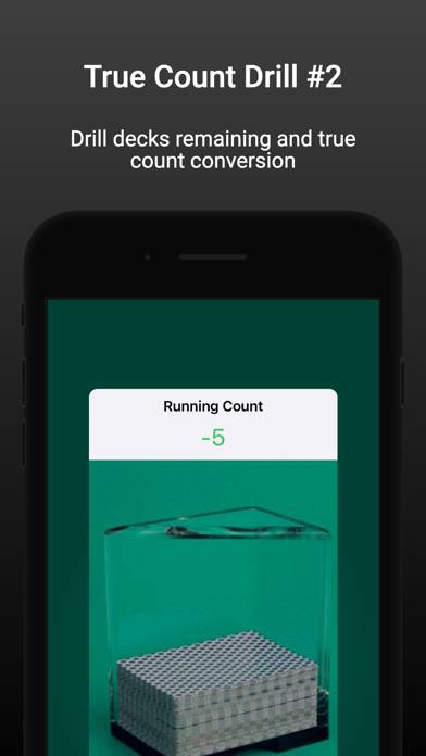 Blackjack Counting Drills game screenshot