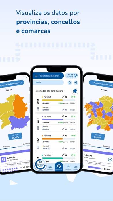 Eleccións Galicia 2024 Captura de pantalla de la aplicación #4