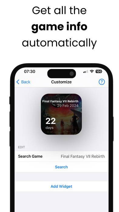 GameTracker: Widget for Gamers App screenshot #3