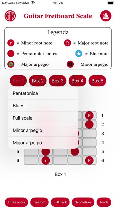 Guitar Fretboard Scales App-Screenshot #2
