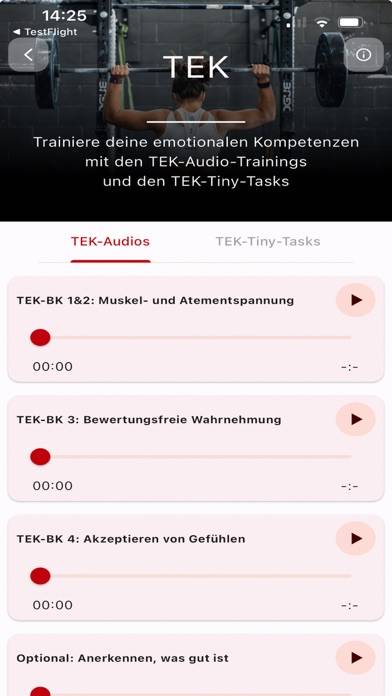 TEK-Training-App App-Screenshot #2