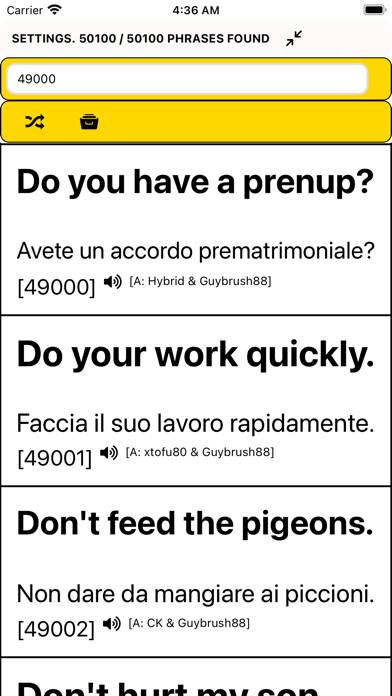 Speak Italian - 50,000 Phrases screenshot