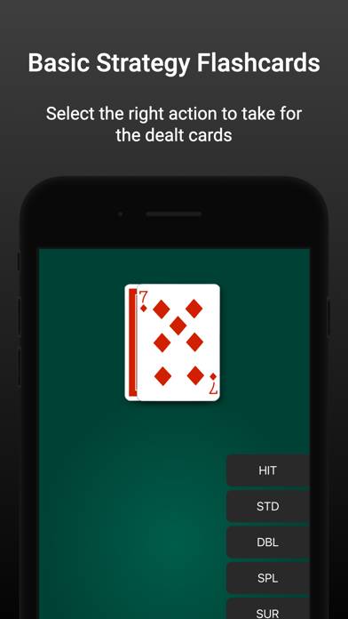 Blackjack game screenshot